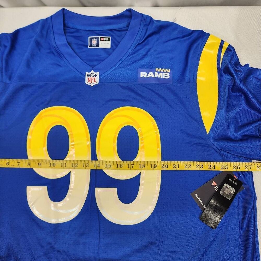 NFL Pro Line Aaron Donald #99 Los Angeles Rams Jersey Men’s 2XL Blue NWT - Picture 5 of 7